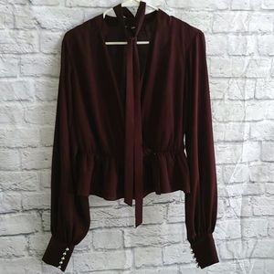 Express shear wrap shirt